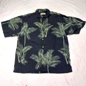 TOMMY Bahama Men's Short Sleeve Button Front Hawaiian Camp Shirt Size Large